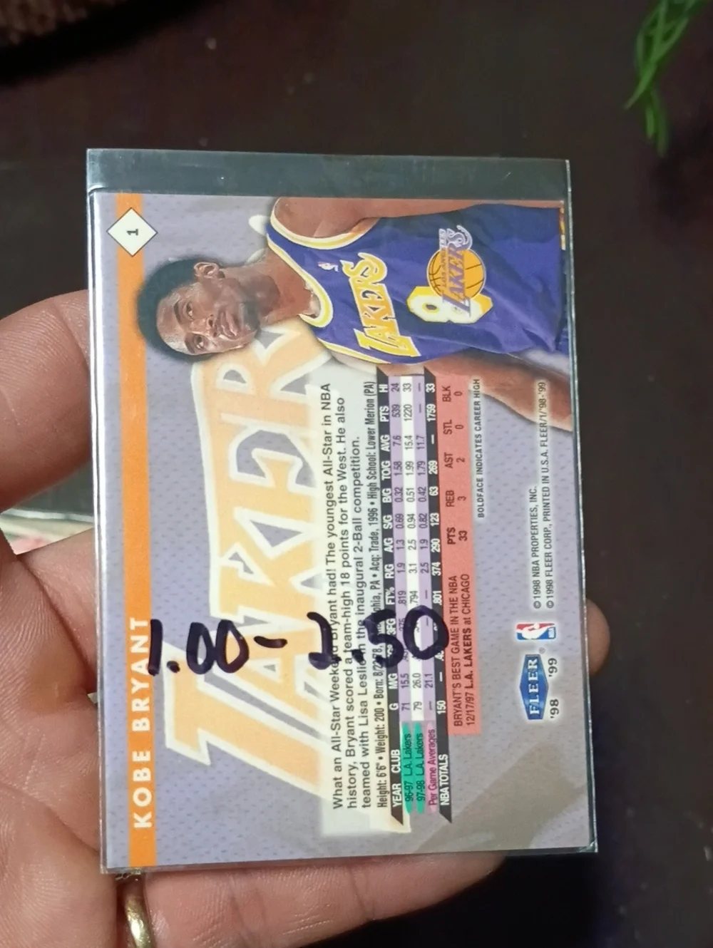 fleer kobe bryant